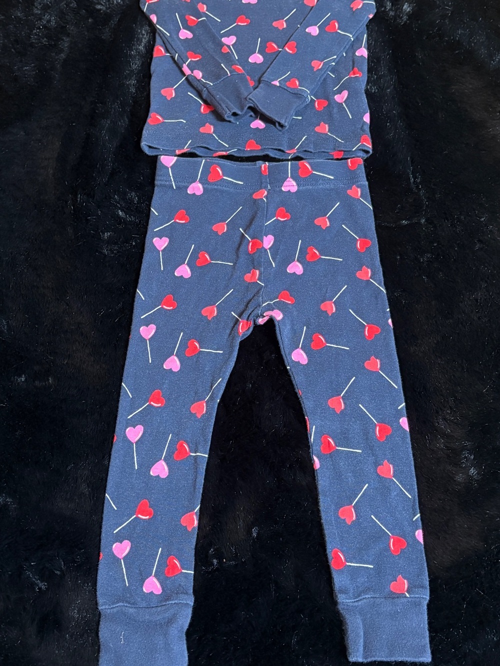 Old Navy Navy Heart Lollipop Leggings - Red & Pink Hearts